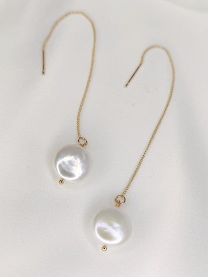 FREYA - Freshwater Pearl Drop Bridal Earrings
