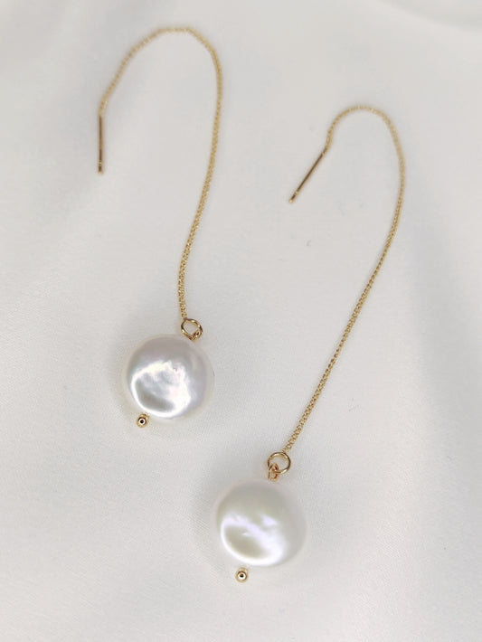 FREYA - Freshwater Pearl Drop Bridal Earrings