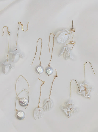 FREYA - Freshwater Pearl Drop Bridal Earrings