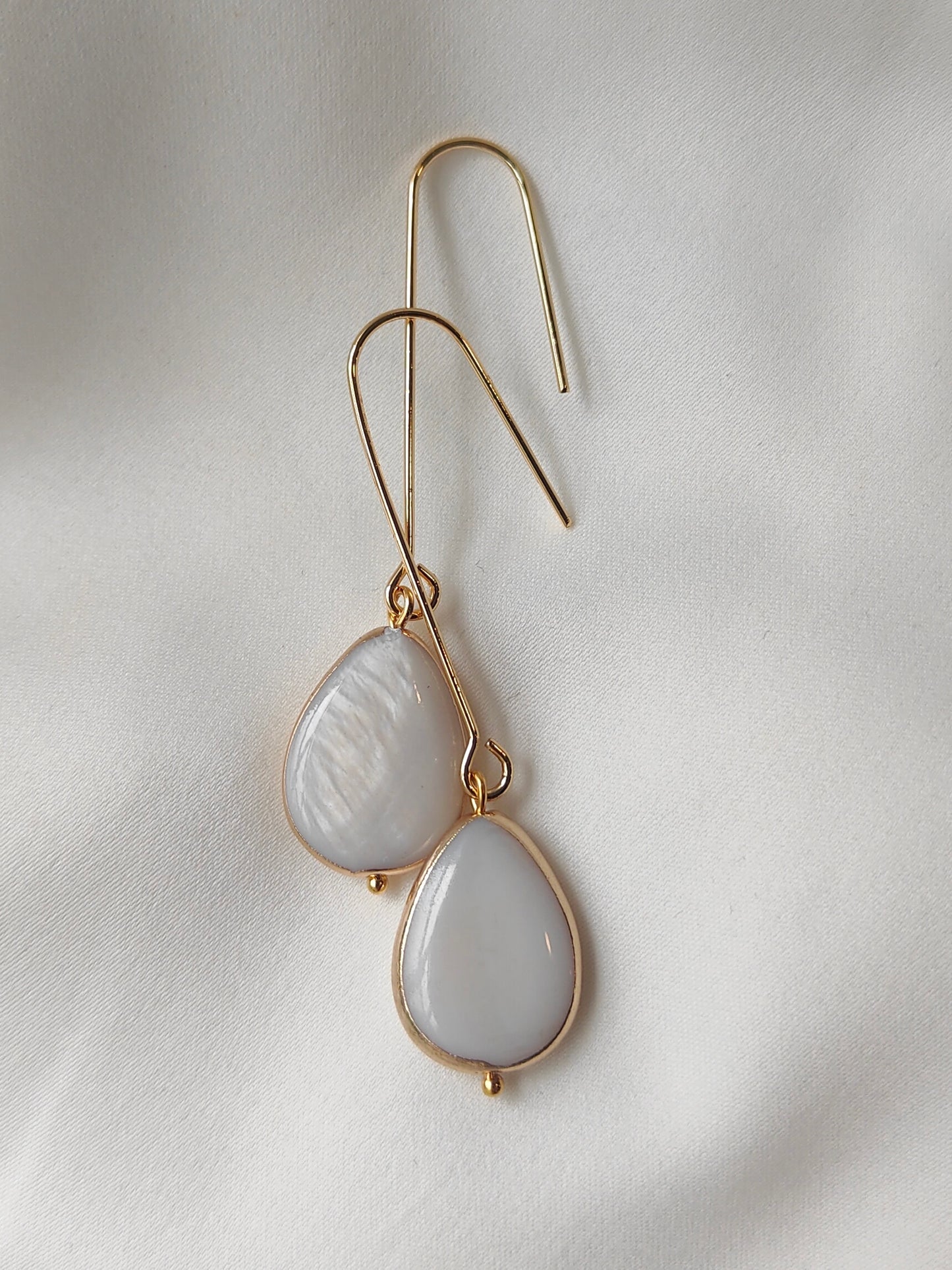 CORINNE - Contemporary Gold Hoop Bridal Earrings (Copy)