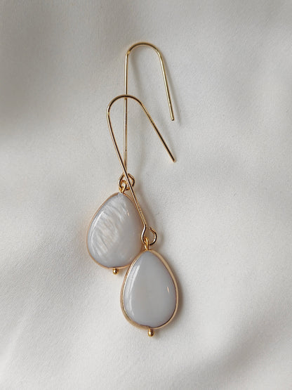CORINNE - Contemporary Gold Hoop Bridal Earrings (Copy)