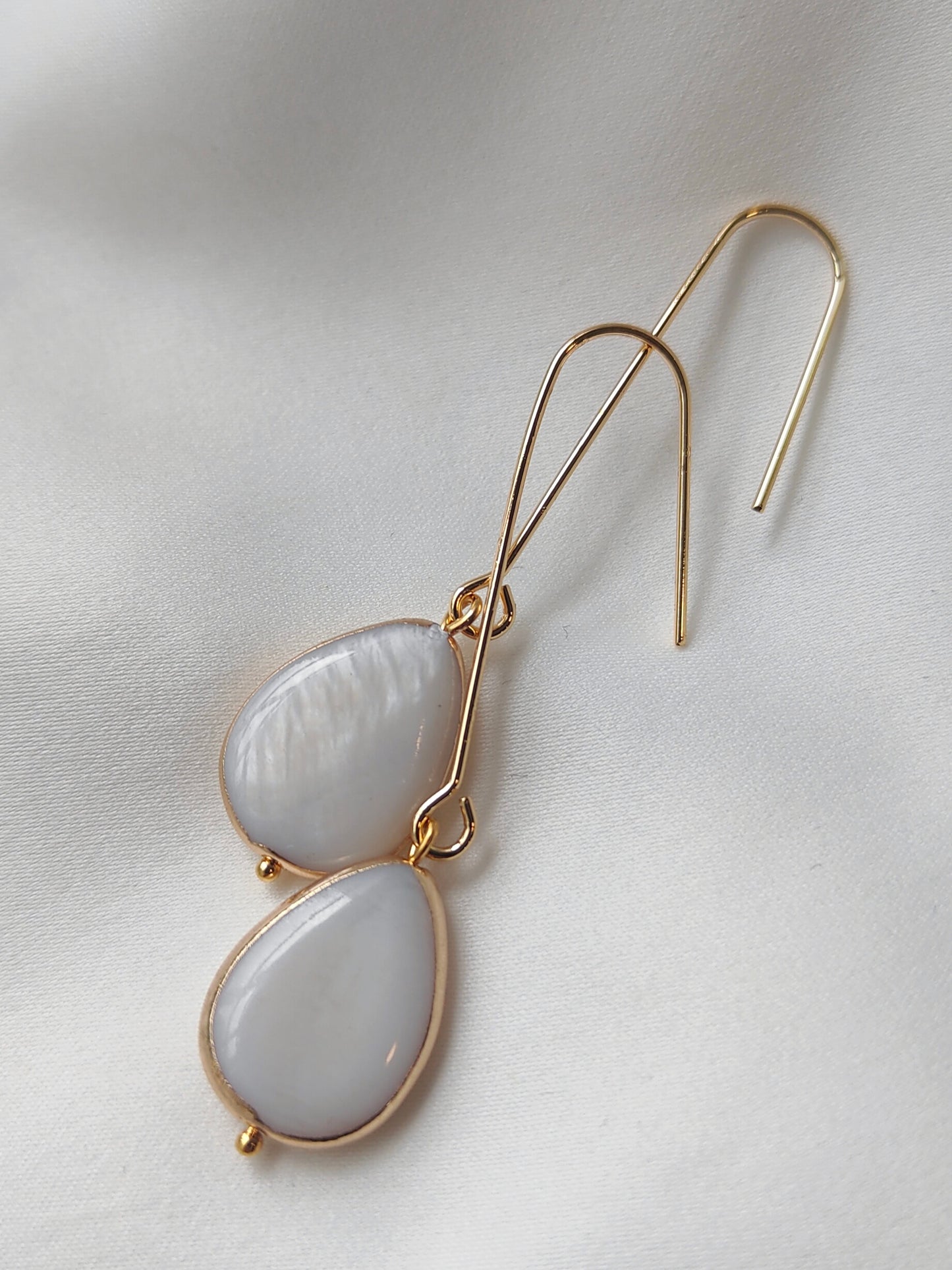 CORINNE - Contemporary Gold Hoop Bridal Earrings (Copy)