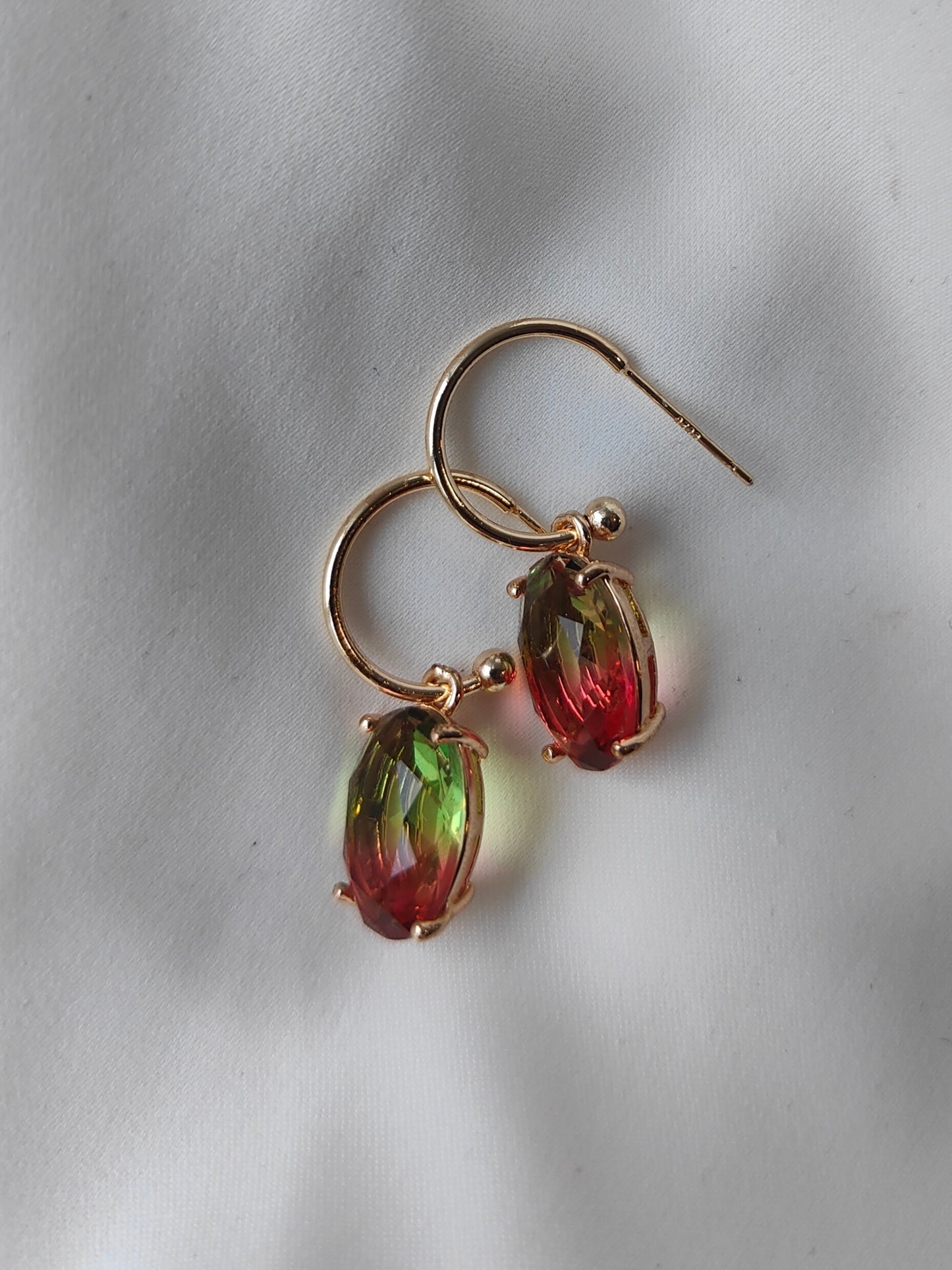 Ombre Earrings -  Apple Drops