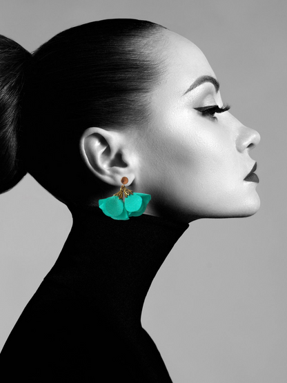 Fleur Earrings - Turquoise