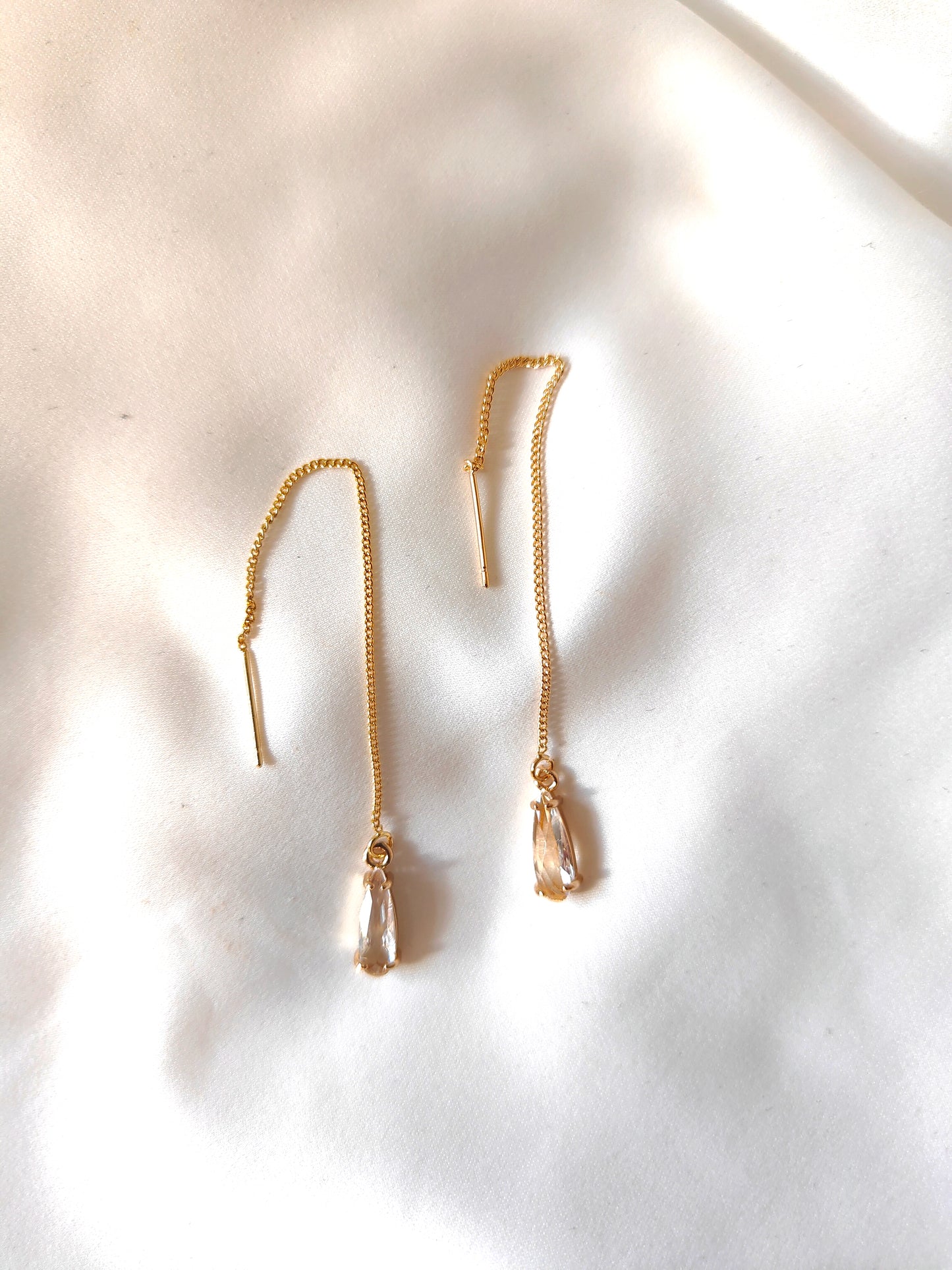 Kayleigh - Crystal Threader Earrings