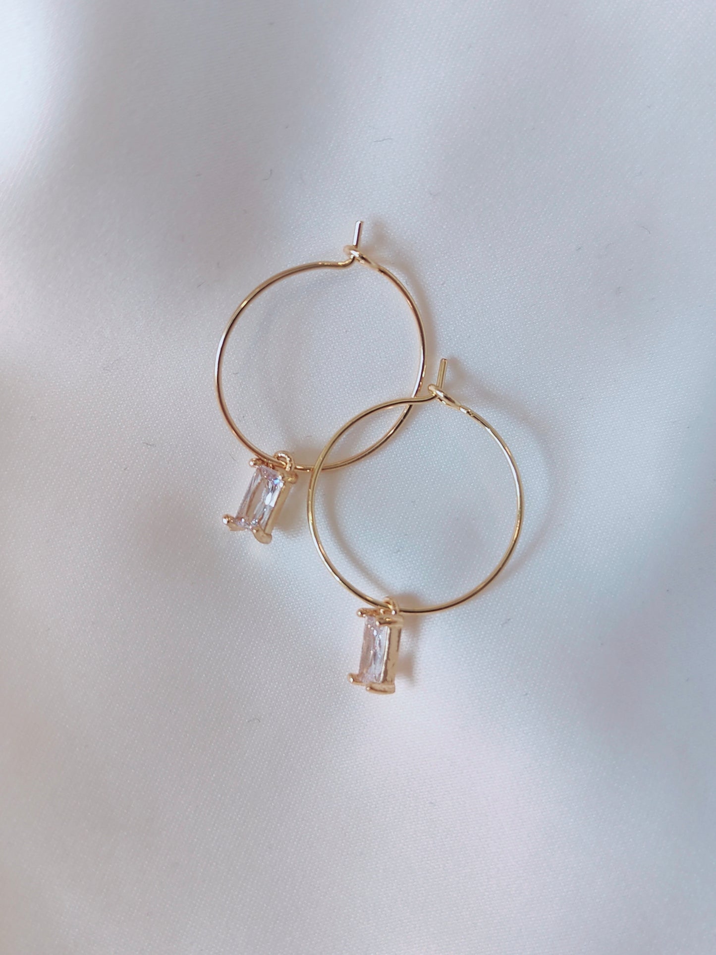 FRANKIE- Contemporary Gem Earrings - Black
