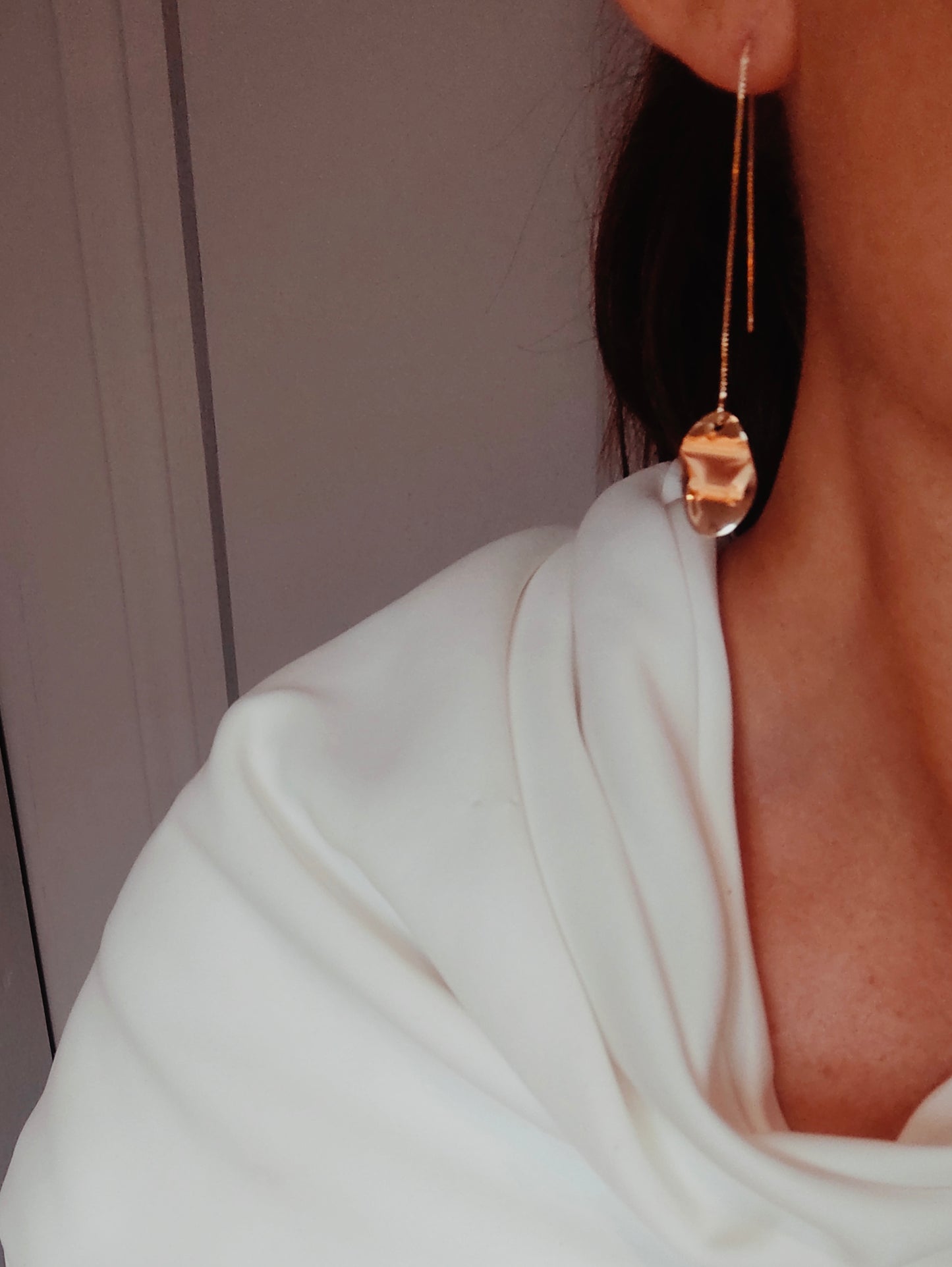 FREYA - Earring Bridal Drop Pearl Fionnuisce