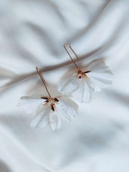ELODIE - Statement floral earrings