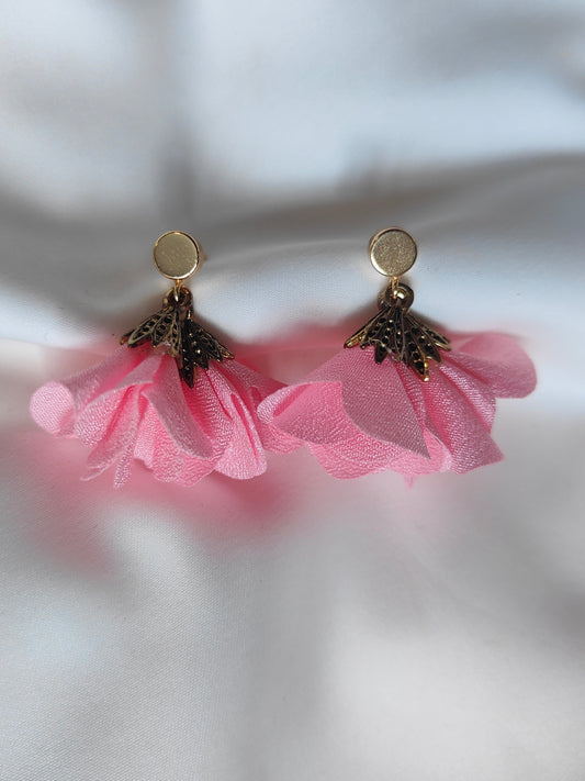 Fleur Earrings - Rose Pink