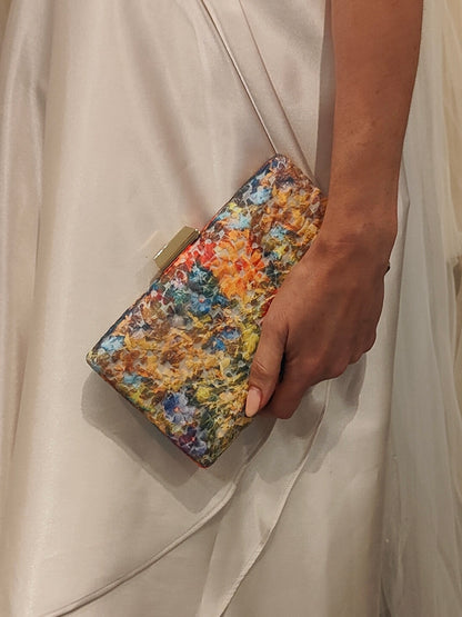 Margretta Floral Clutch
