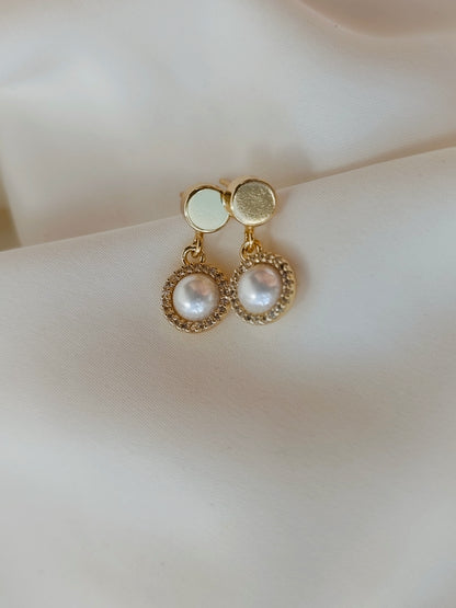 SALLY - Petite Pearl Stud Earrings