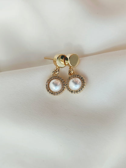 SALLY - Petite Pearl Stud Earrings