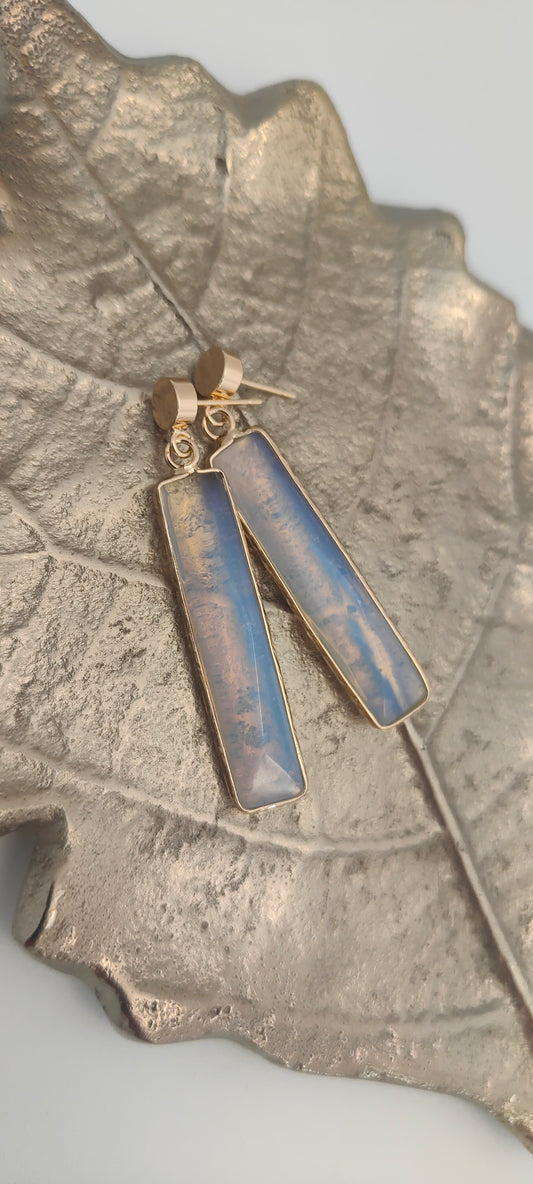 Opal Bar Earrings