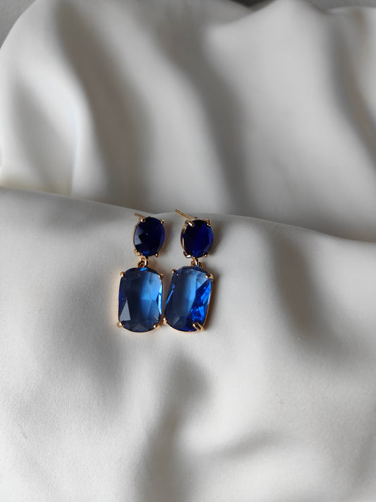 Regan Gem Earring - Sapphire / Marine