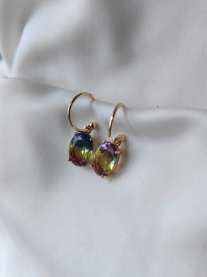 Ombre Earrings - Fig