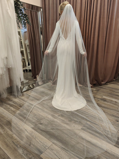 GRAINNE Two-Tier Sheer Tulle Veil