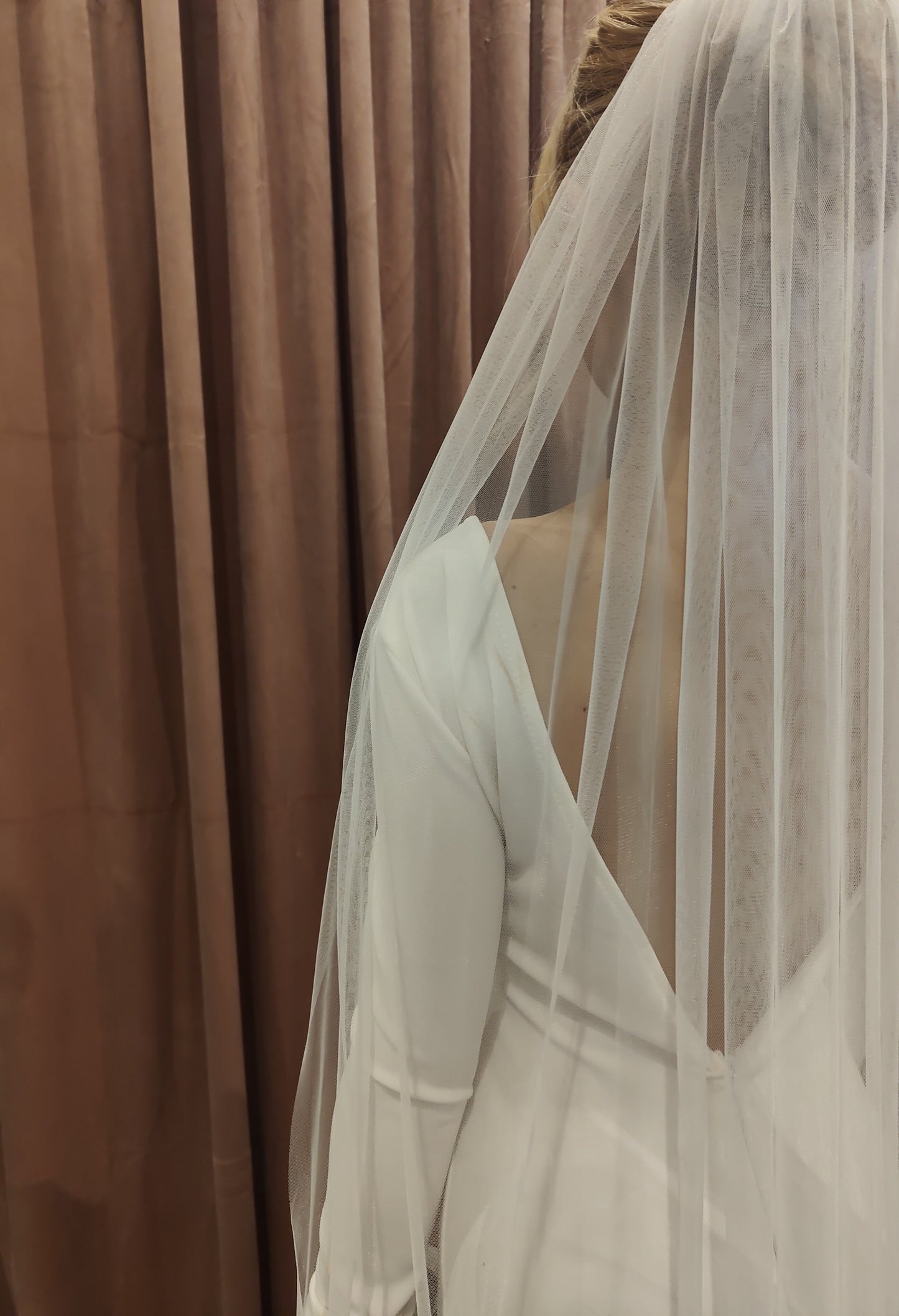 GRAINNE Two-Tier Sheer Tulle Veil
