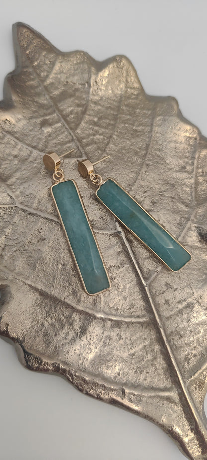 Turquoise Bar Earrings