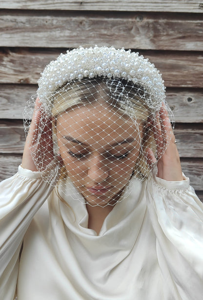 Visor BIRDCAGE WEDDING VEIL