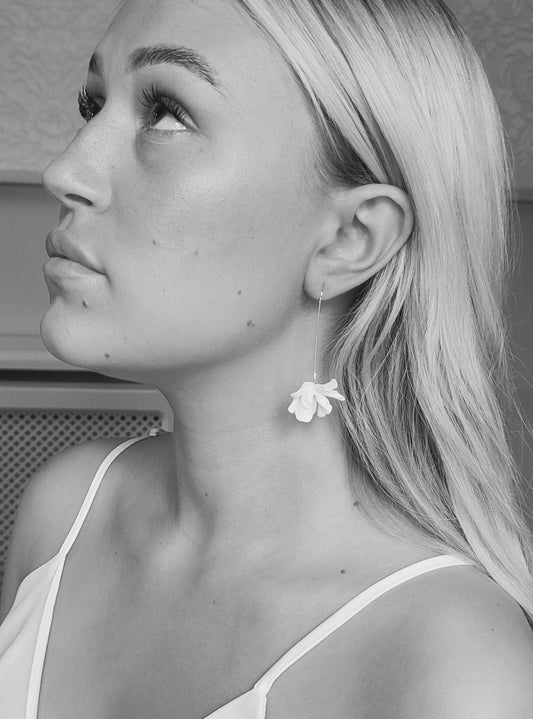 ANEMONE - Gold Statement Bridal Earrings