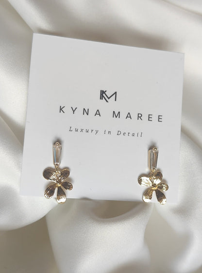 AYLA - Petite Gold Bridal Earrings