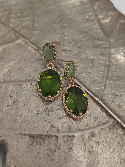 Glam Gem Earring - Emerald