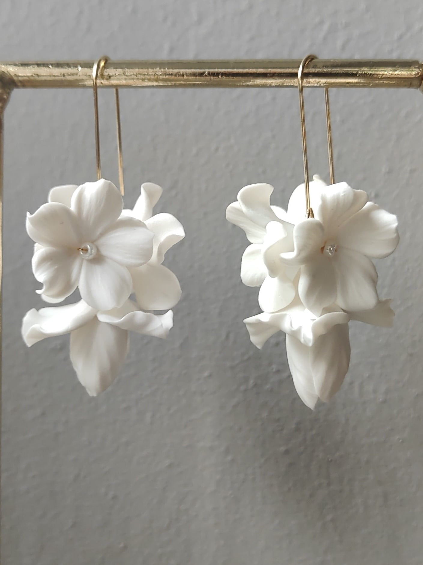 BRIAR-ROSE - Statement Floral Bridal Earrings