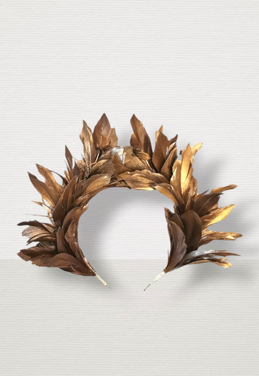 LULU Feather Crown - Contemporary Wedding Guest Headpiece