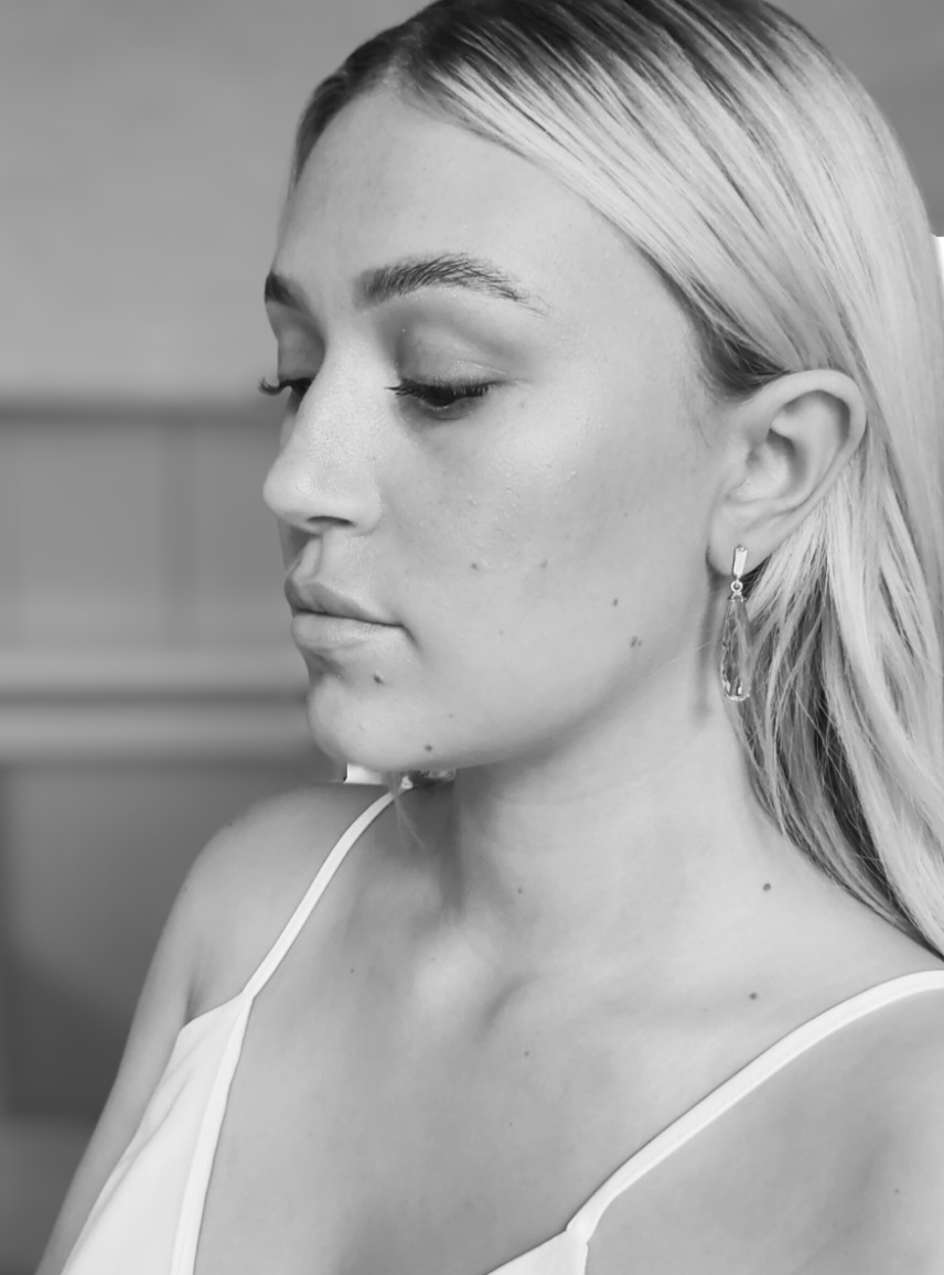 HARPER - Long Crystal Bridal Earrings