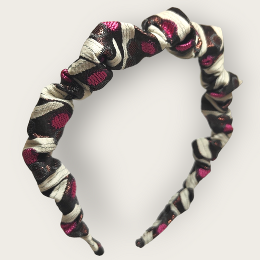 Petite Ruffle Headband - 70's Berry -  ☘ IRISH DESIGN by KYNA MAREE