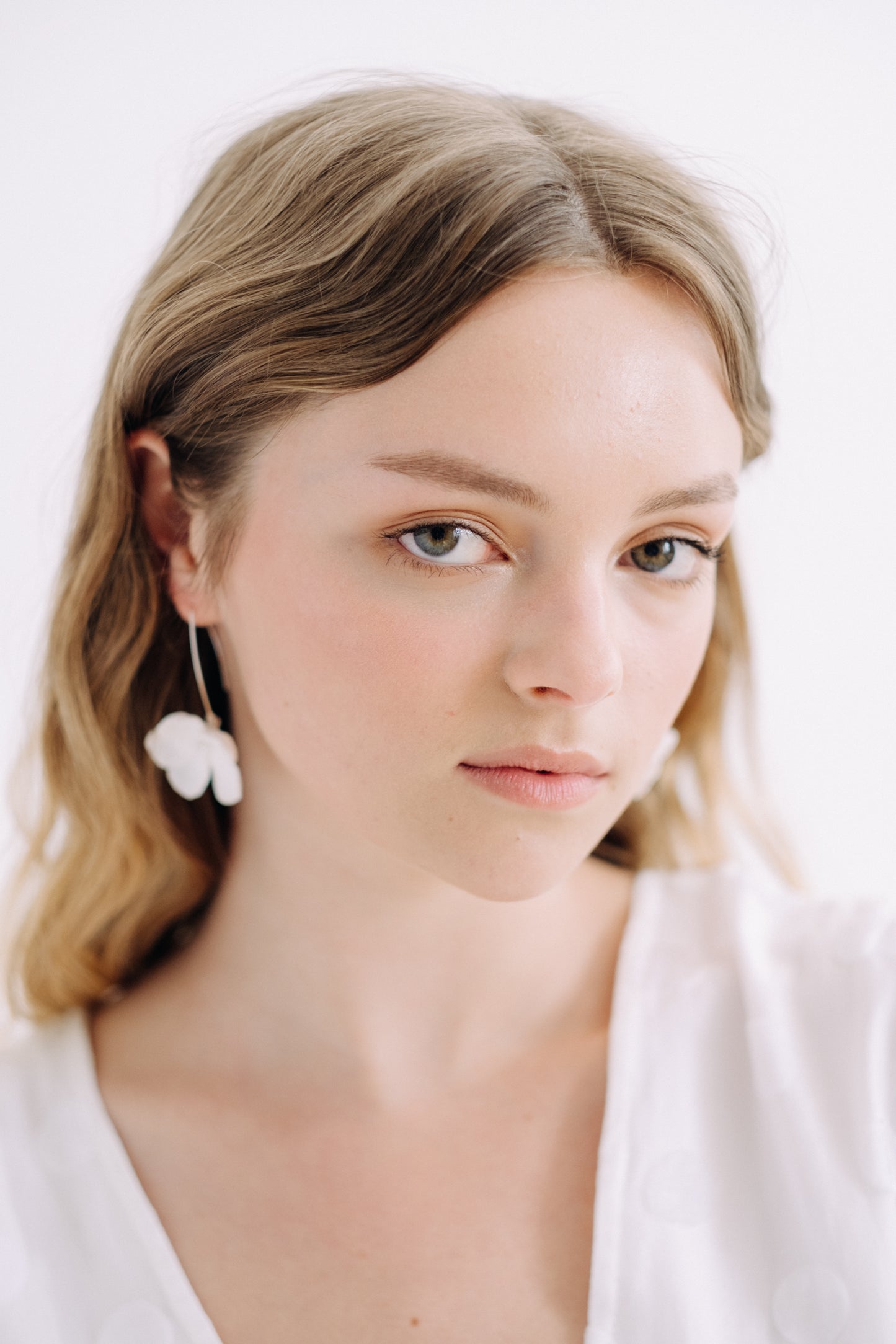 BLANCHE - Statement Bridal Earrings Gold