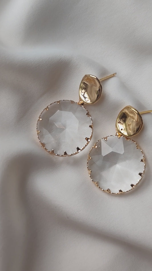 Laoise - Gold & Crystal Earring
