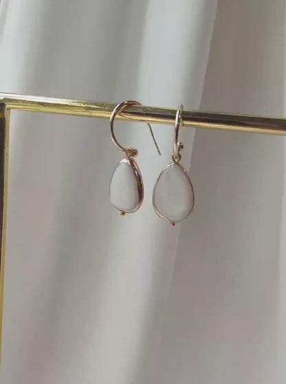CARMEN - Contemporary Gold Hoop Bridal Earrings