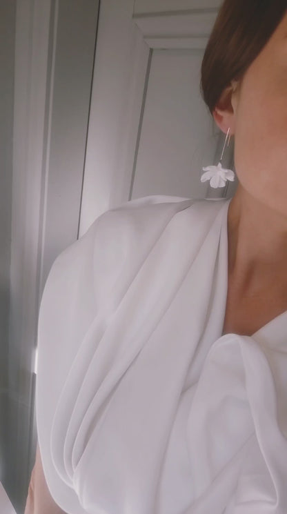 ANEMONE - Gold Statement Bridal Earrings