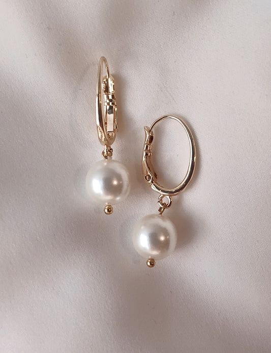 MADGE - Pearl Drop Bridal Earrings