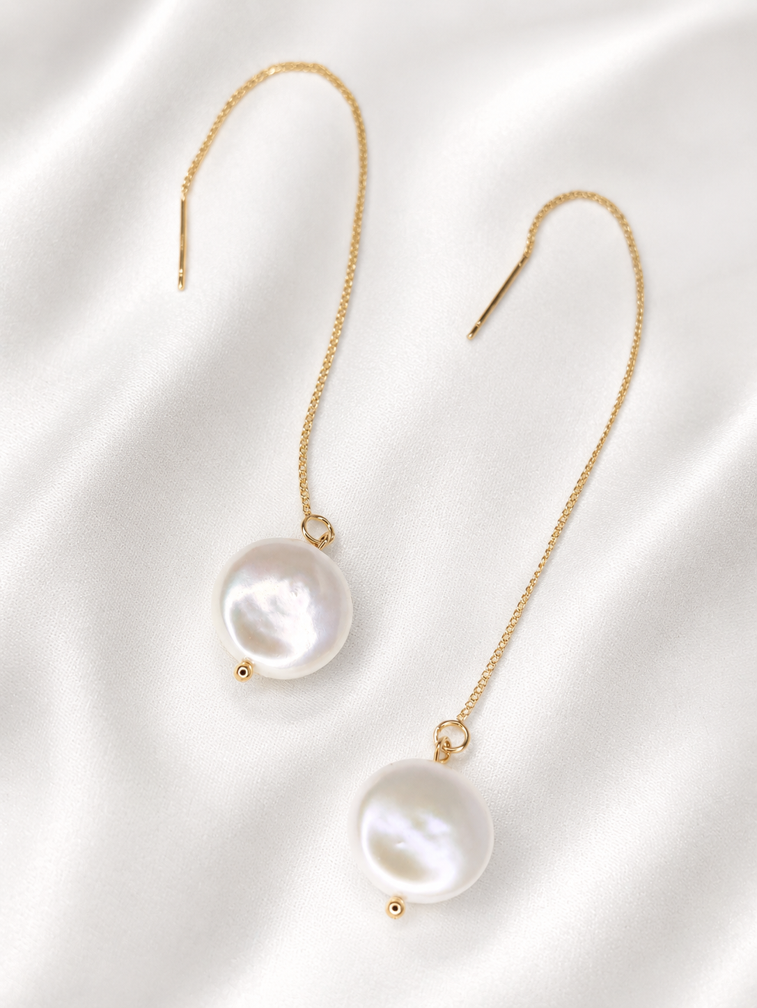 FREYA - Freshwater Pearl Drop Bridal Earrings