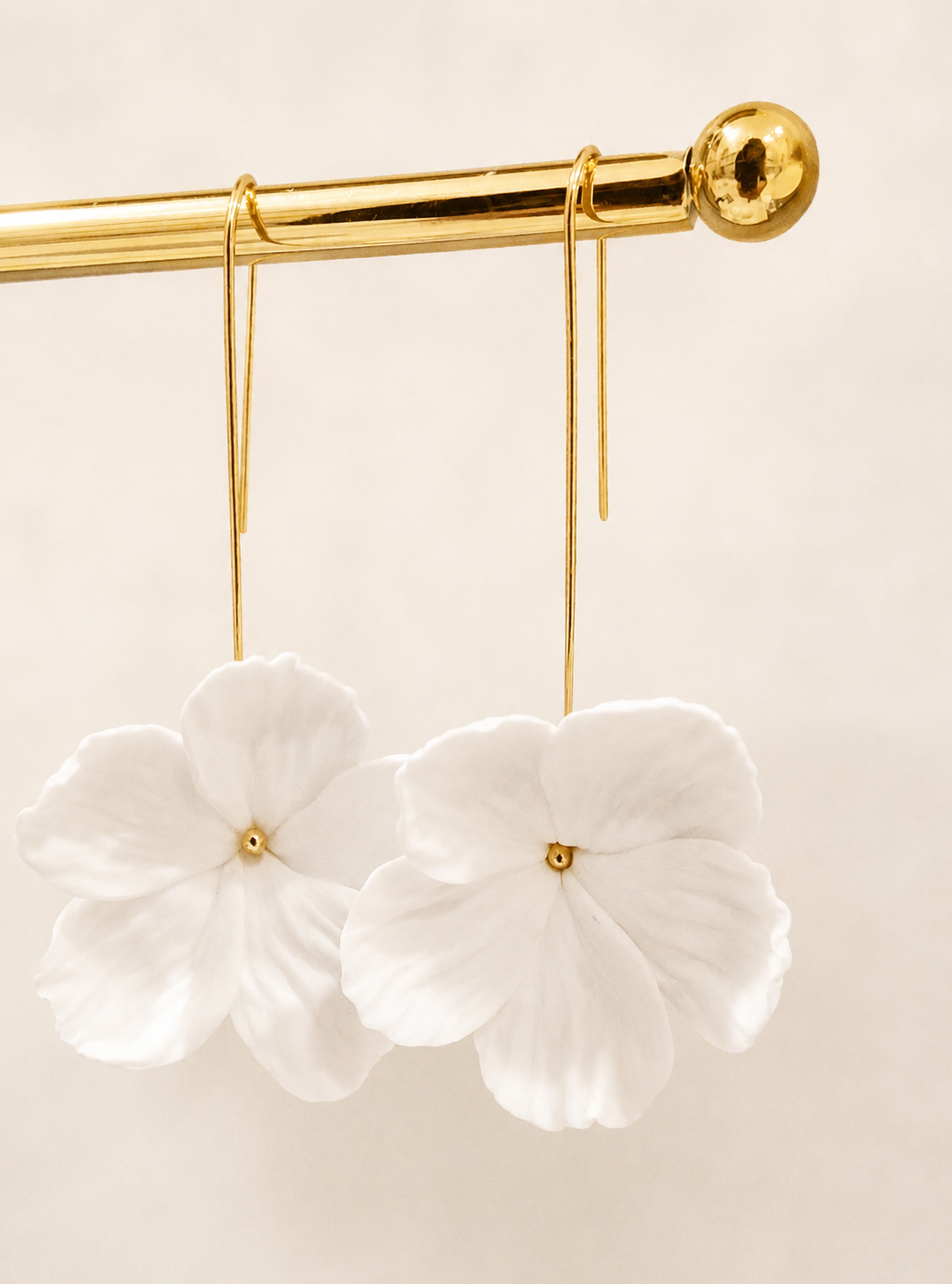BLANCHE - Statement Bridal Earrings Gold