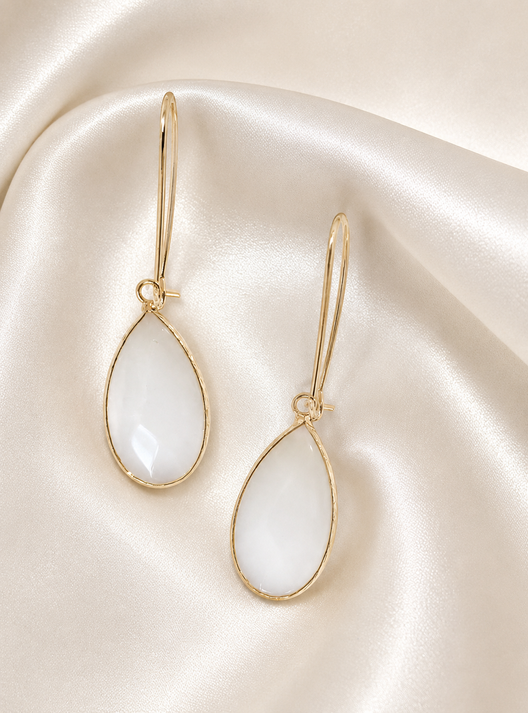 Ice Drop Earrings - White
