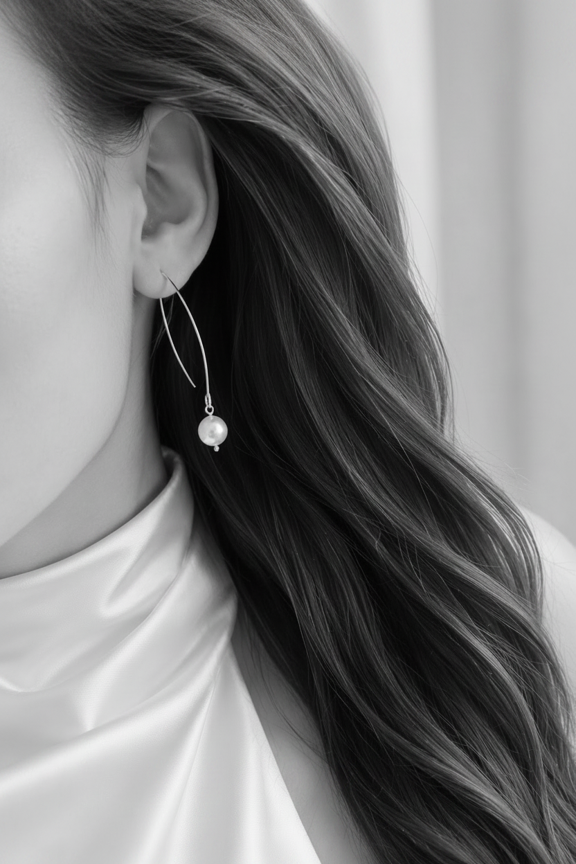 FARRAH - Pearl Drop Bridal Earrings