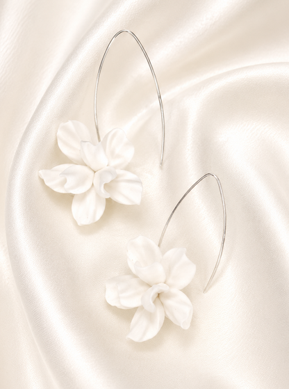 ANEMONE - Fáinní Bridal Ráiteas Floral Airgid