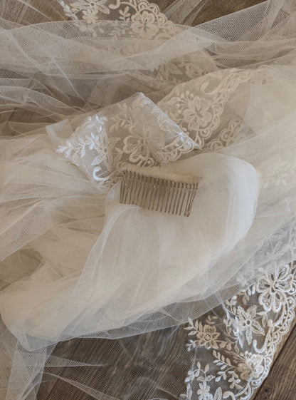 JULIETTE - Lace edge veil