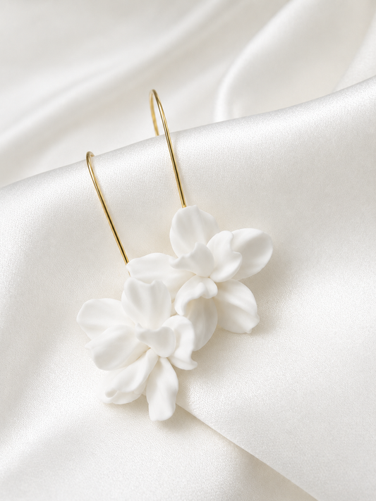 ANEMONE - Gold Statement Bridal Earring