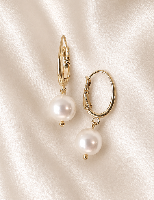 MADGE - Pearl Drop Bridal Earrings