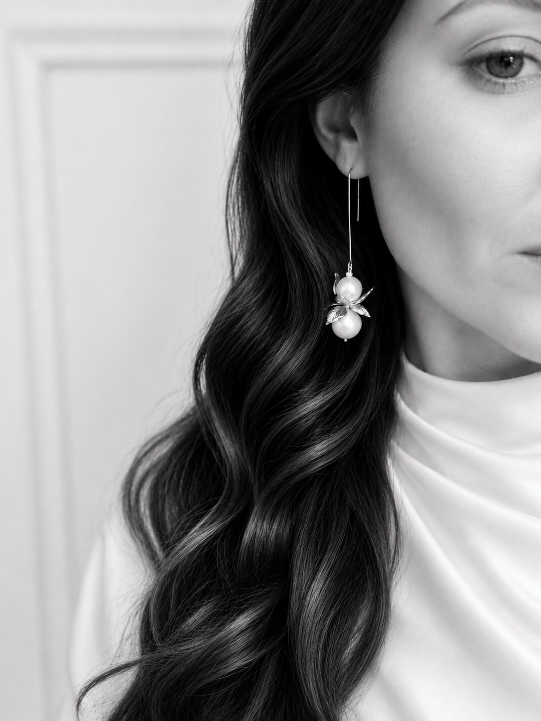 FLORENTINE - Óir &amp; Péarla Earring