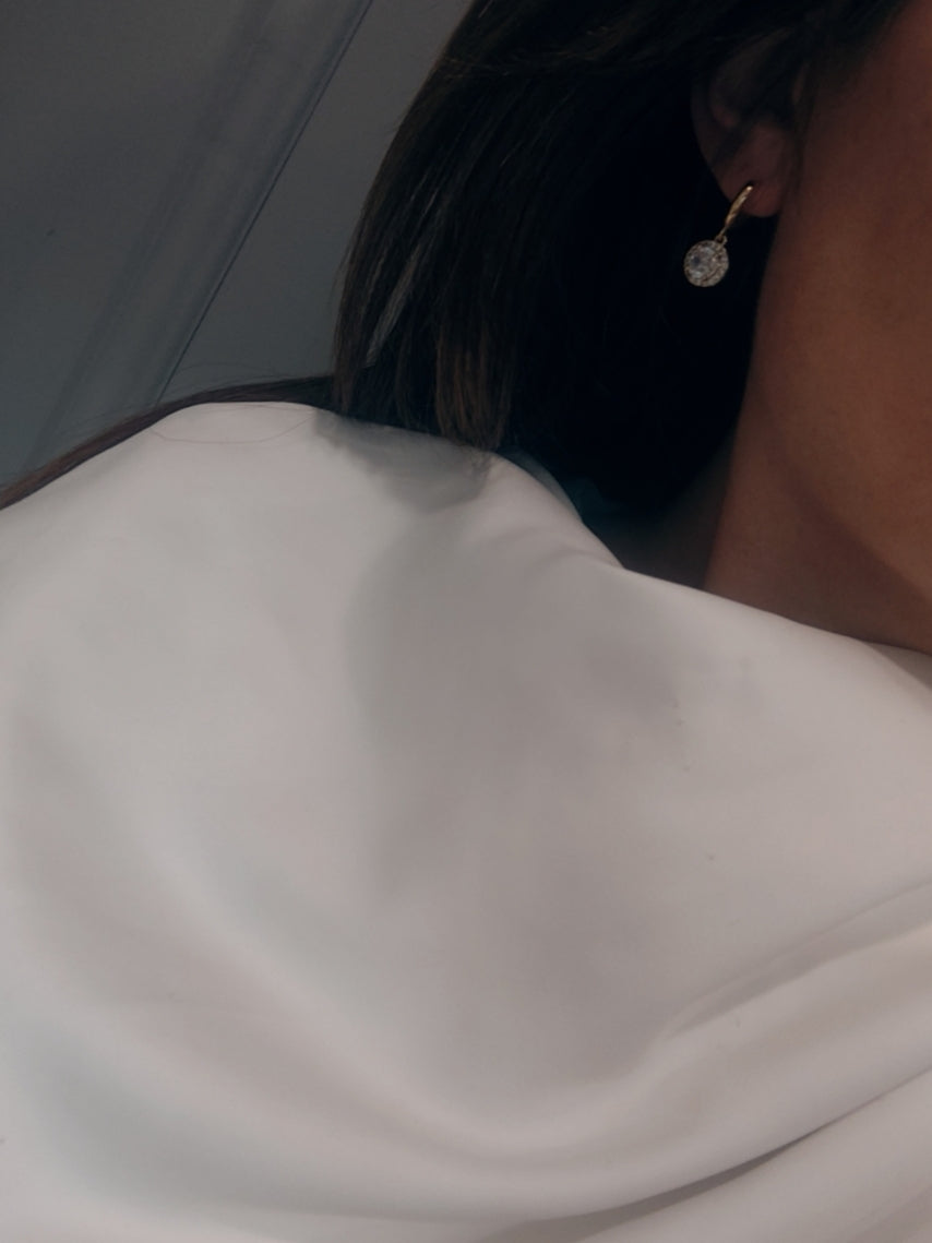 PORTIA - Crystal Hoop Earrings