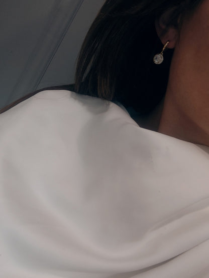 PORTIA - Crystal Hoop Earrings