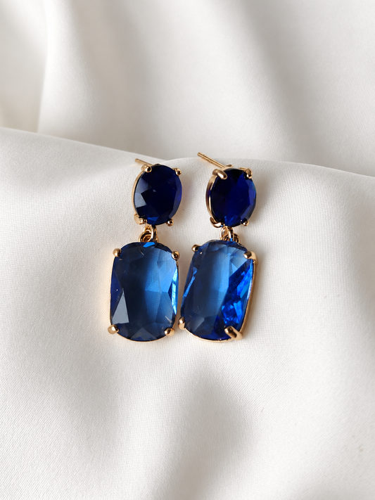 Regan Gem Earring - Sapphire / Marine
