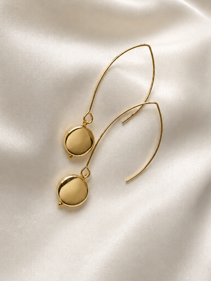 DERRYN - Gold Drop Earrings