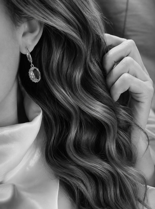 Catherine Crystal Earrings - Clear