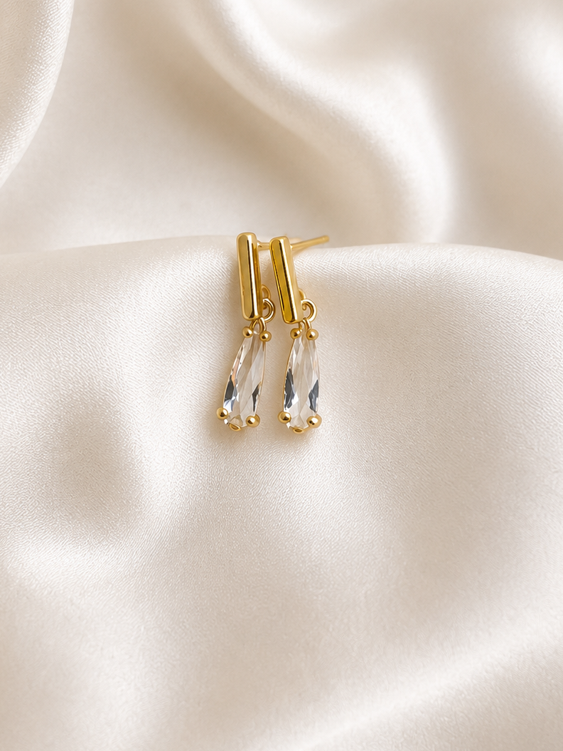 KAYLEIGH - Teardrop Crystal Earrings